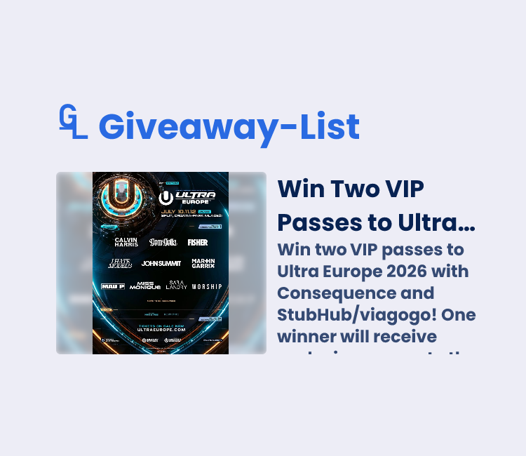 Win Two VIP Passes to Ultra Europe 2026 - Gleam Giveaway