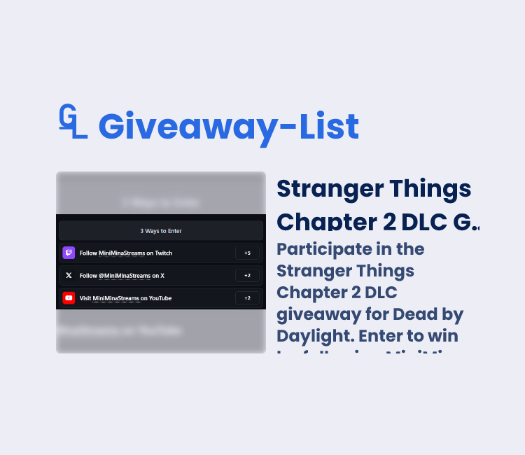 Stranger Things Chapter 2 DLC Giveaway - Gleam
