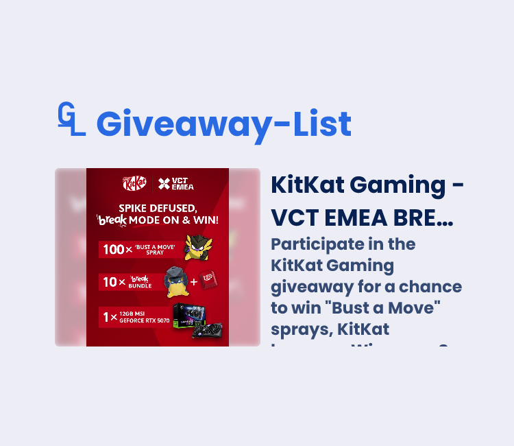 KitKat Gaming - VCT EMEA BREAK MODE ON - Gleam Giveaway