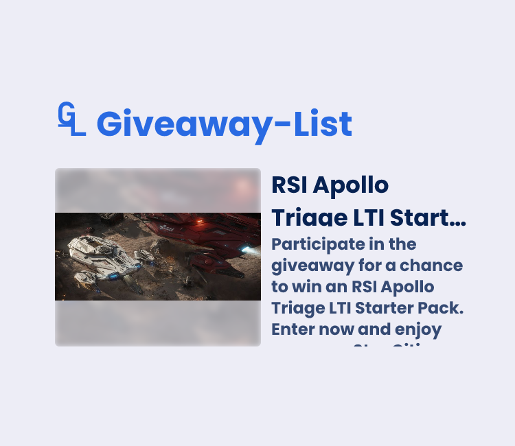 RSI Apollo Triage LTI Starter Pack - Gleam Giveaway