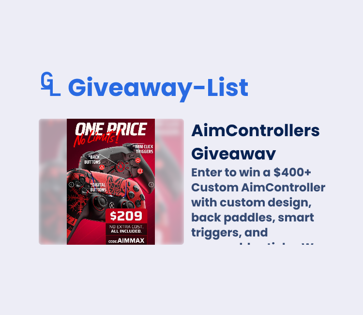 AimControllers Giveaway 🎁 - Gleam