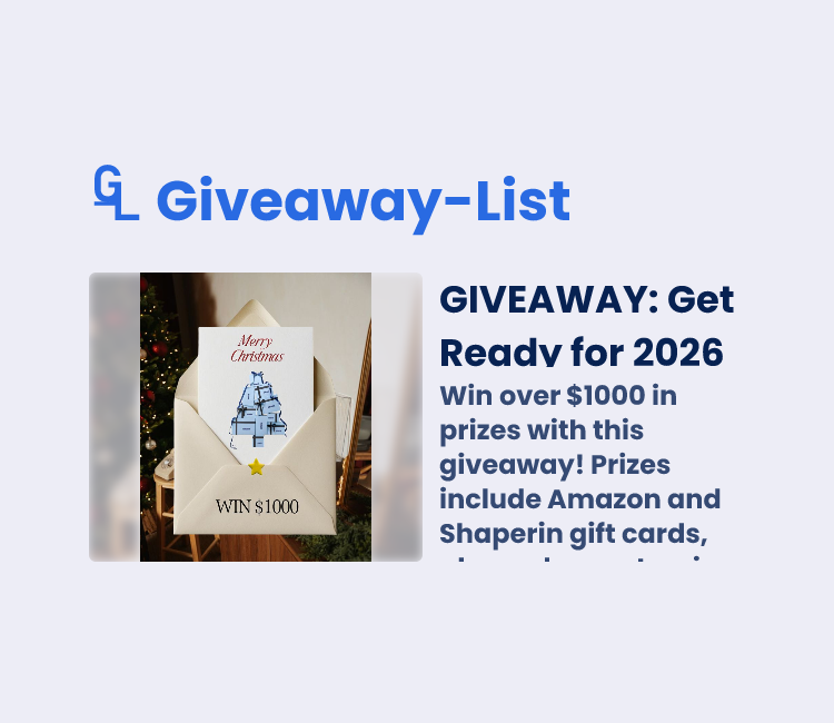 🎄 GIVEAWAY: Get Ready for 2026 🎁 - Gleam Giveaway