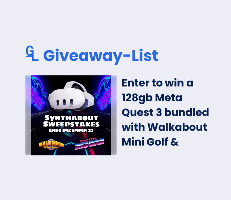 Enter to win a 128gb Meta Quest 3 bundled with Walkabout Mini Golf ...