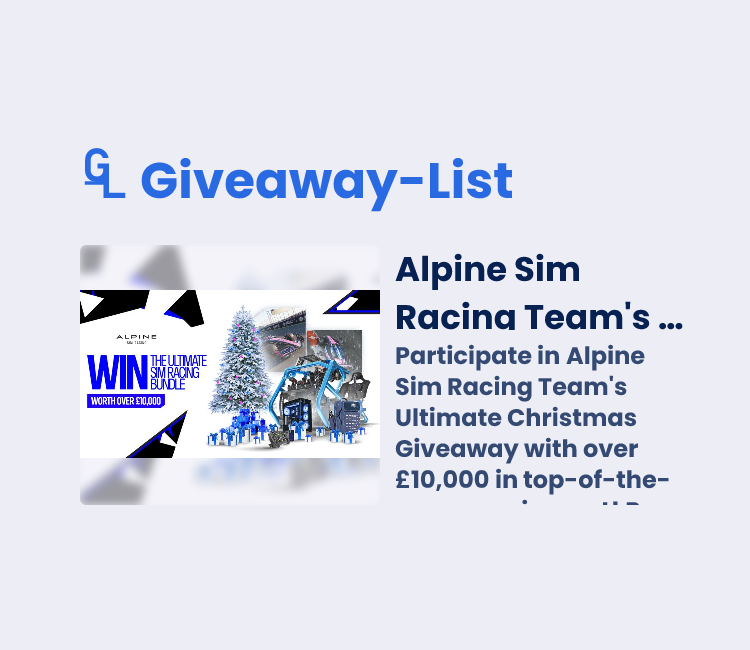 Alpine Sim Racing Team's Ultimate Christmas Giveaway 🎅🎄 - Gleam