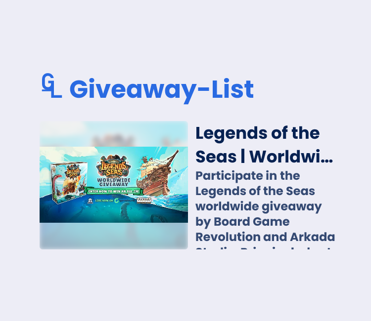 Legends of the Seas | Worldwide Giveaway - Gleam
