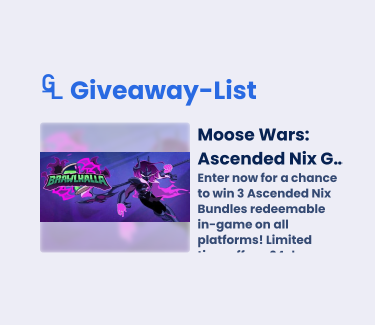 Moose Wars: Ascended Nix Giveaway - Gleam