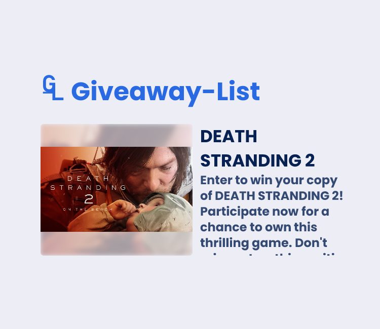 DEATH STRANDING 2 - Kingsumo Giveaway