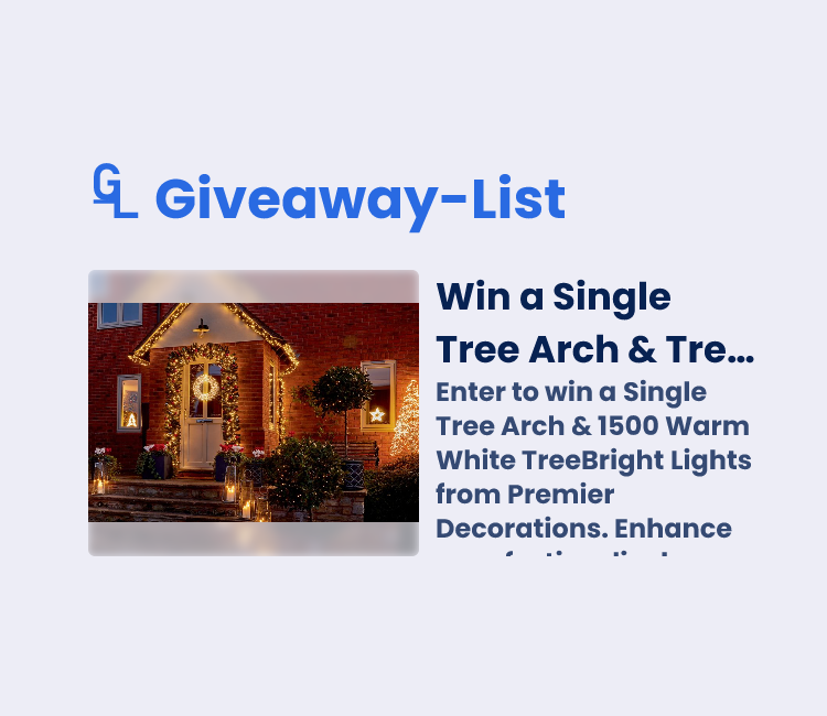 Win a Single Tree Arch & TreeBright Lights - SweepWidget Giveaway