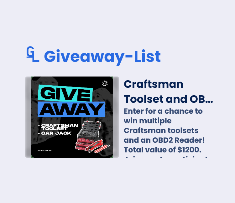 Craftsman Toolset and OBD2 Reader Giveaway ($1200 Value!) - ViralSweep